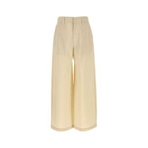 Lemaire Men Sand Silk Blend Wide-Leg Pant